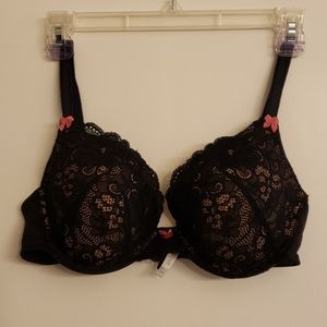 2 Adore Me black 34 DD pushup bras